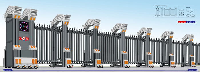 不銹鋼伸縮門銀鷹一號